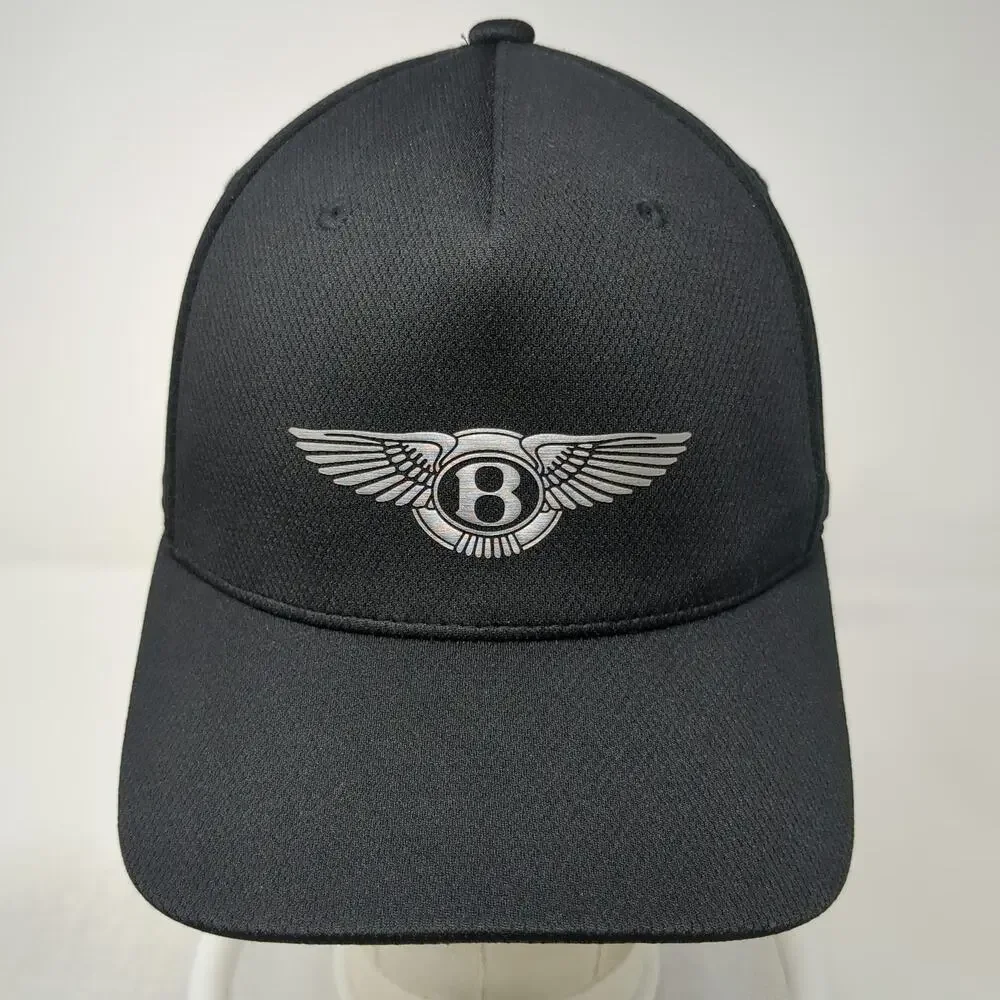 Bentley 5 Panel Black One Size Hat Flexfit Carbon Fiber Performance Polyester